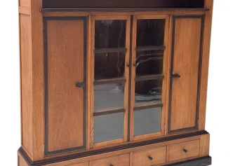 Art Deco Modernist Four-Door Bookcase, 1920s